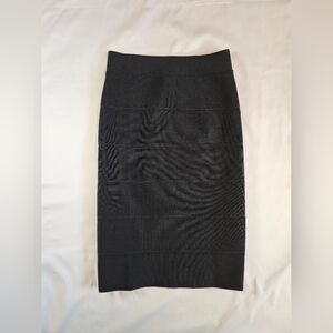 BCBG Maxazaria Womens Black Bodycon Short Bandage Skirt Size XS